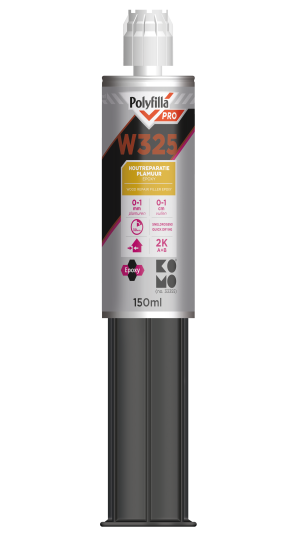 2K Houtreparatieplamuur Epoxy W325. 0-1cm