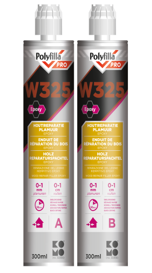 2K Houtreparatieplamuur Epoxy W325. 0-1cm